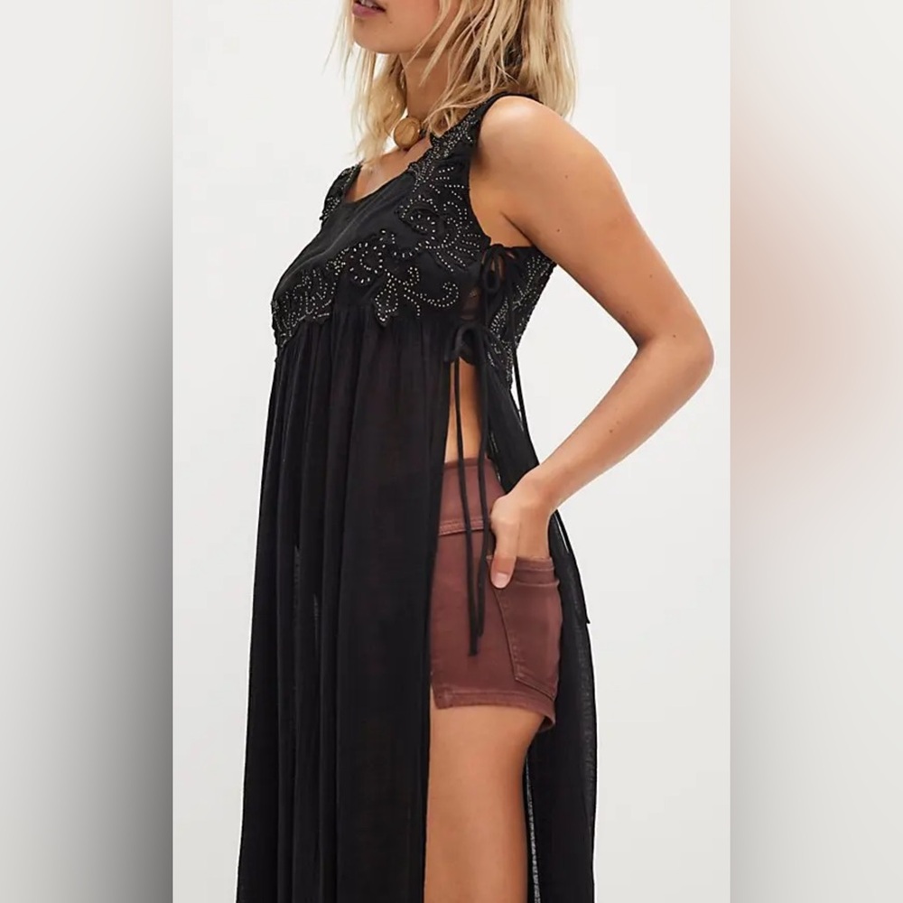 🆕 Free People Pacha Maxi Top in Black / XSMALL